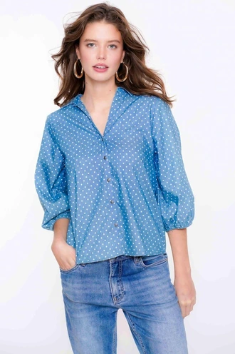 Geisha 53063-14 blouse nop dessin