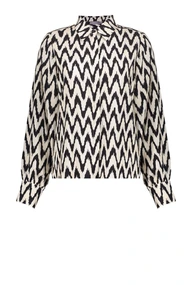 Geisha 53163-70 blouse zig zag print