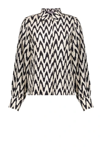 Geisha 53163-70 blouse zig zag print