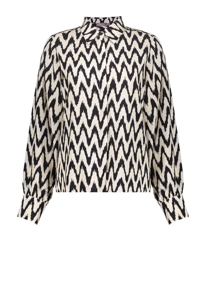 Geisha 53163-70 blouse zig zag print