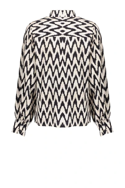 Geisha 53163-70 blouse zig zag print