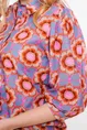 Geisha 53209-20 retro print blouse