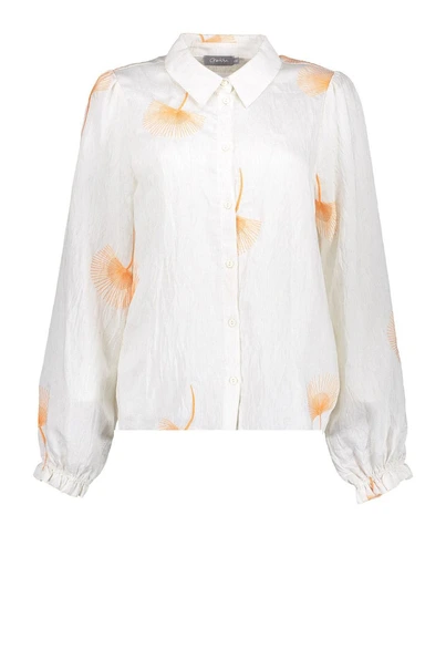 Geisha 53223-20 blouse bloem borduur