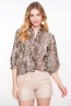 Geisha 53237-20 blouse leopard print
