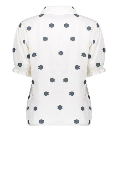 Geisha 53463-20 blouse bloem borduur