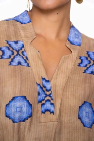 Geisha 53482-20 top print v-hals