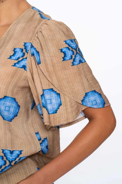 Geisha 53482-20 top print v-hals