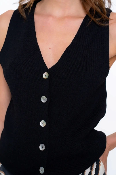 Geisha 54338-70 vest mouwloos