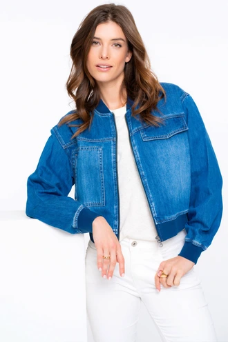 Geisha 55006-10 jeans jacket bomber