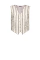 Geisha 55126-20 streep gilet linnen