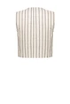 Geisha 55126-20 streep gilet linnen