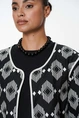 Geisha 55127-20 vest jasje print
