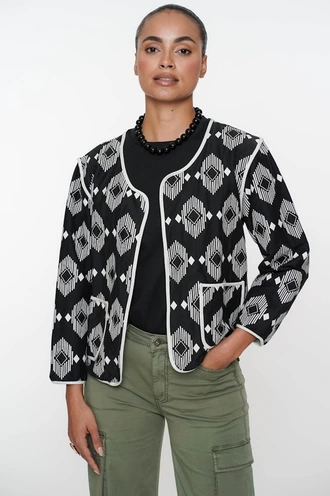 Geisha 55127-20 vest jasje print