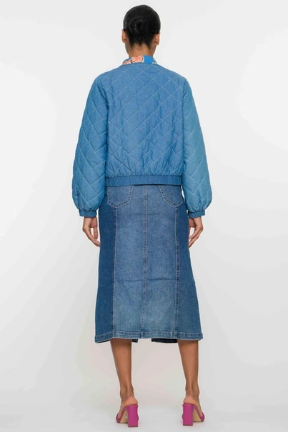 Geisha 56000-10 denim rok vlakken
