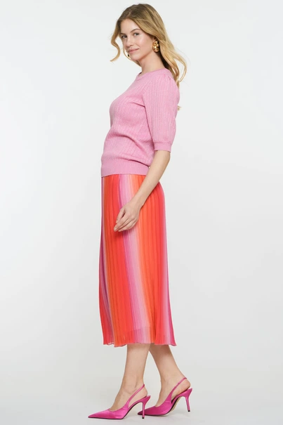 Geisha 56030-60 plisse rok strepen