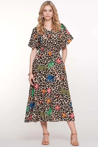 Geisha 57348-20 jurk leopard print