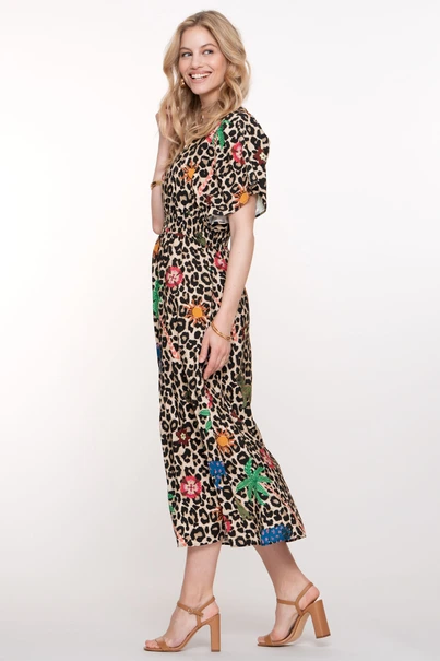 Geisha 57348-20 jurk leopard print