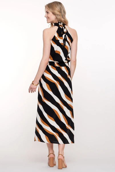 Geisha 57394-70 halter jurk satijn