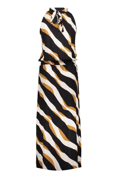 Geisha 57394-70 halter jurk satijn