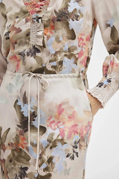 Gustav britney lange jurk bloem print