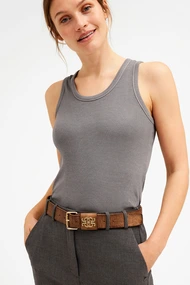 Gustav crystal leather belt 50910 406
