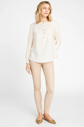 Gustav genny stretch leather broek