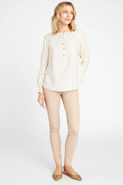 Gustav genny stretch leather broek