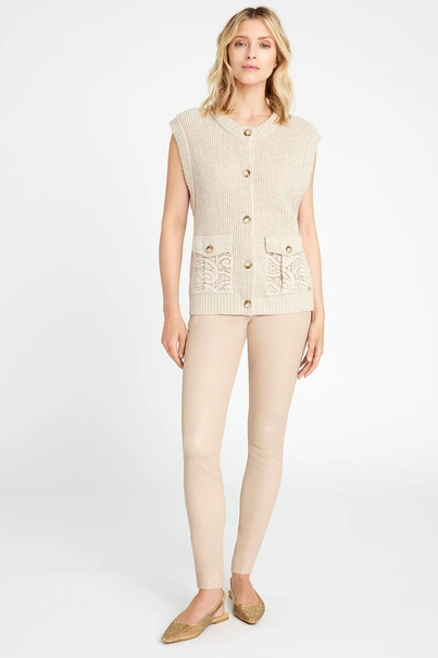 Gustav genny stretch leather broek