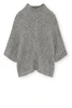 Gustav lima roll neck cape met lurex