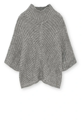 Gustav lima roll neck cape met lurex