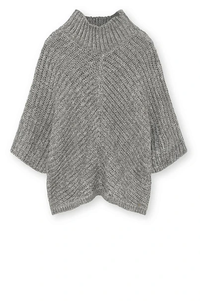 Gustav lima roll neck cape met lurex