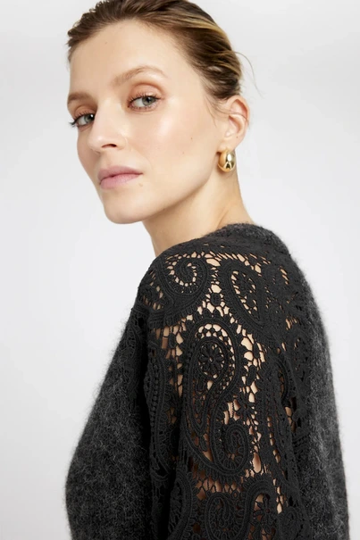 Gustav magda v-neck knit lace 55408