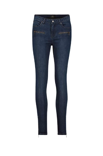 Monari 406628 jeans broek ritsjes