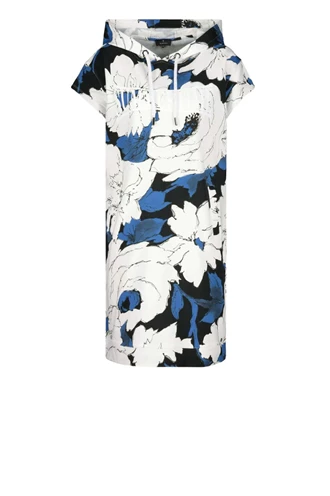 Monari 407039 tricot jurk bloem print