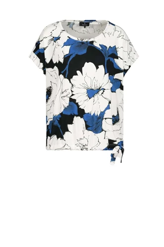 Monari 407040 t-shirt bloem print