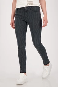Monari 805750 jeans met zebra print