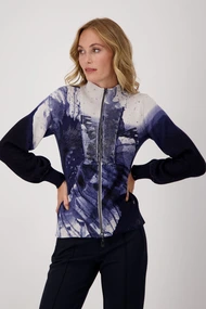 Monari 806596 vest print ballonmouw