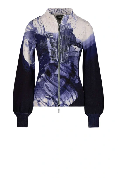 Monari 806596 vest print ballonmouw