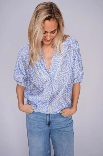 Mos Mosh mmaleyna saku blouse print