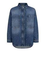 Mos Mosh mmemme marine blouse strass