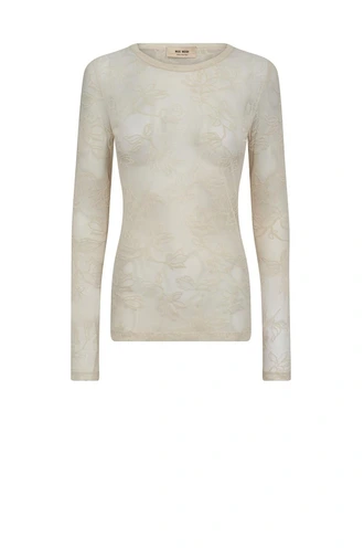 Mos Mosh mmloretta velvet leafy blouse