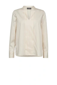 Mos Mosh mmlundra pleat blouse katoen