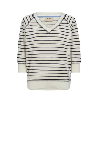 Mos Mosh mmmaggie stripe sweatshirt