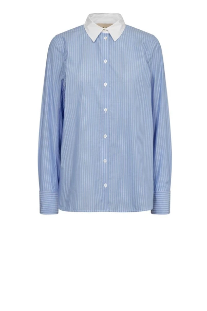 Mos Mosh mmtayla stripe blouse contrast