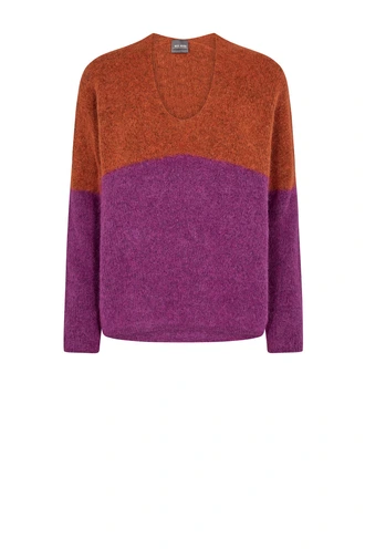Mos Mosh mmthora v-neck block knit 1561