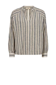 Mos Mosh mmzeina linen blouse streep