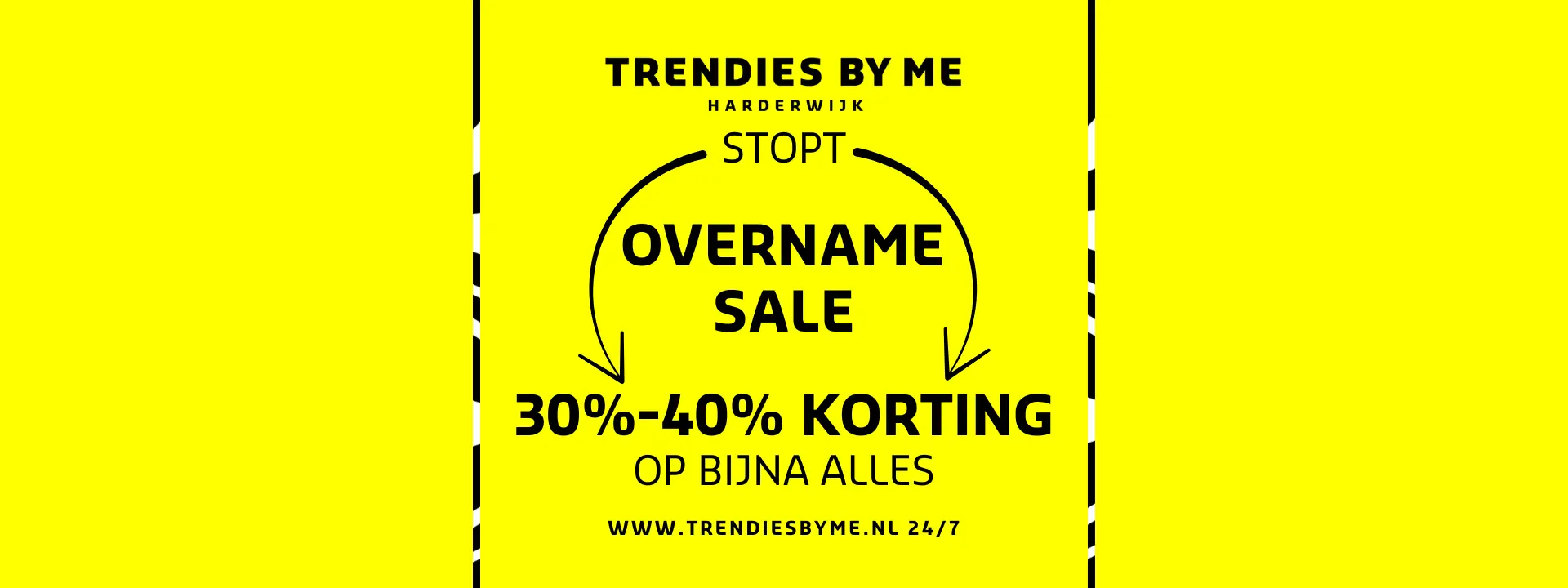 Overname sale 30% 40%