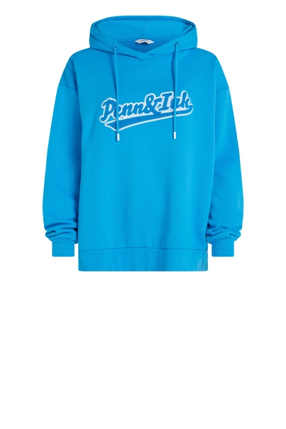 Penn & Ink N.Y. s23f1240 hoodie logo badstof