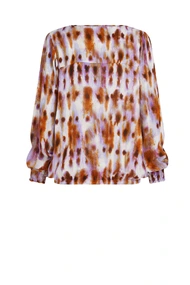Penn & Ink N.Y. s23f1253 print blouse smock