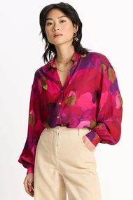 POM Amsterdam blouse brushwork sp7408 glans